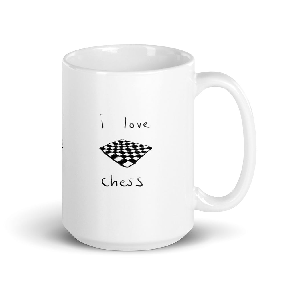 I Love Chess Ceramic Mug